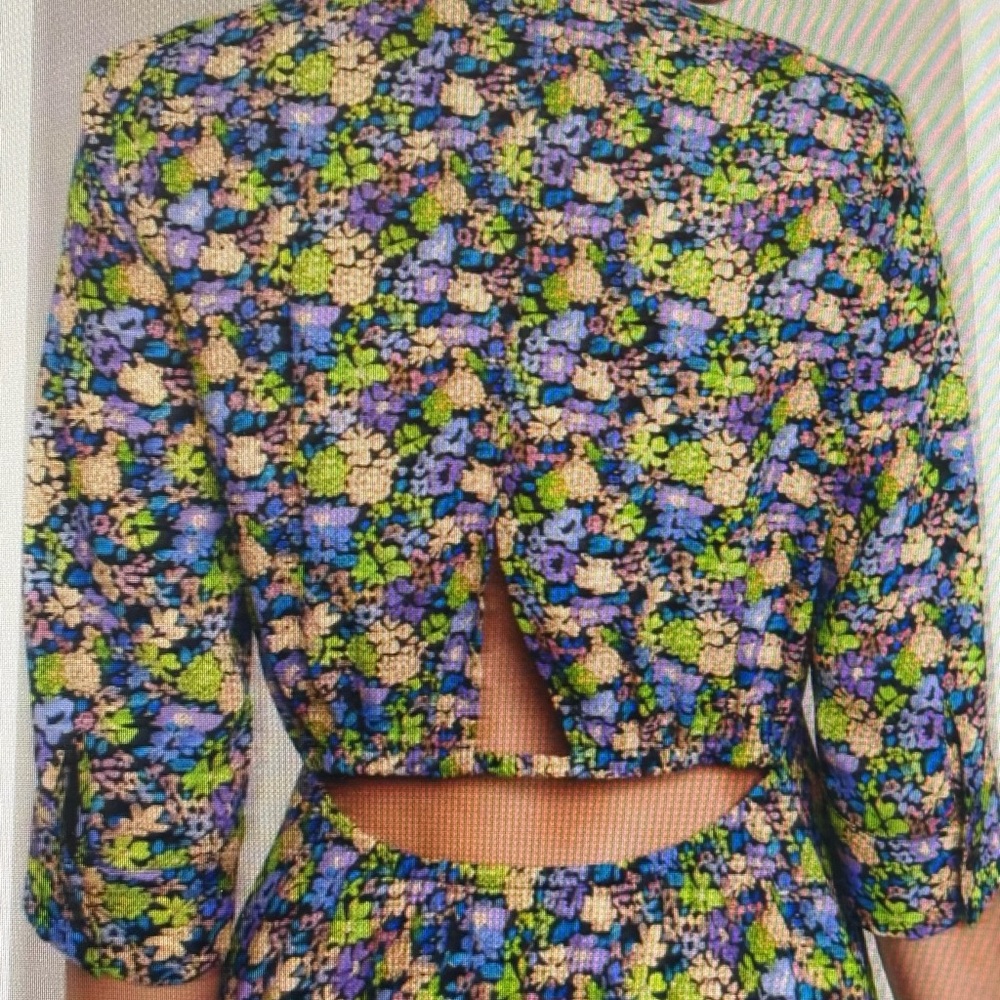 Maje Vibrant Floral Dress NWT Small 36